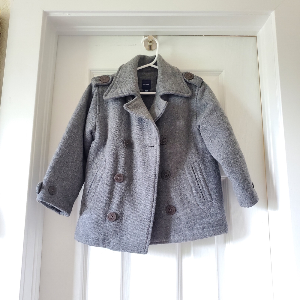 GAP Classic Gray Kids Peacoat